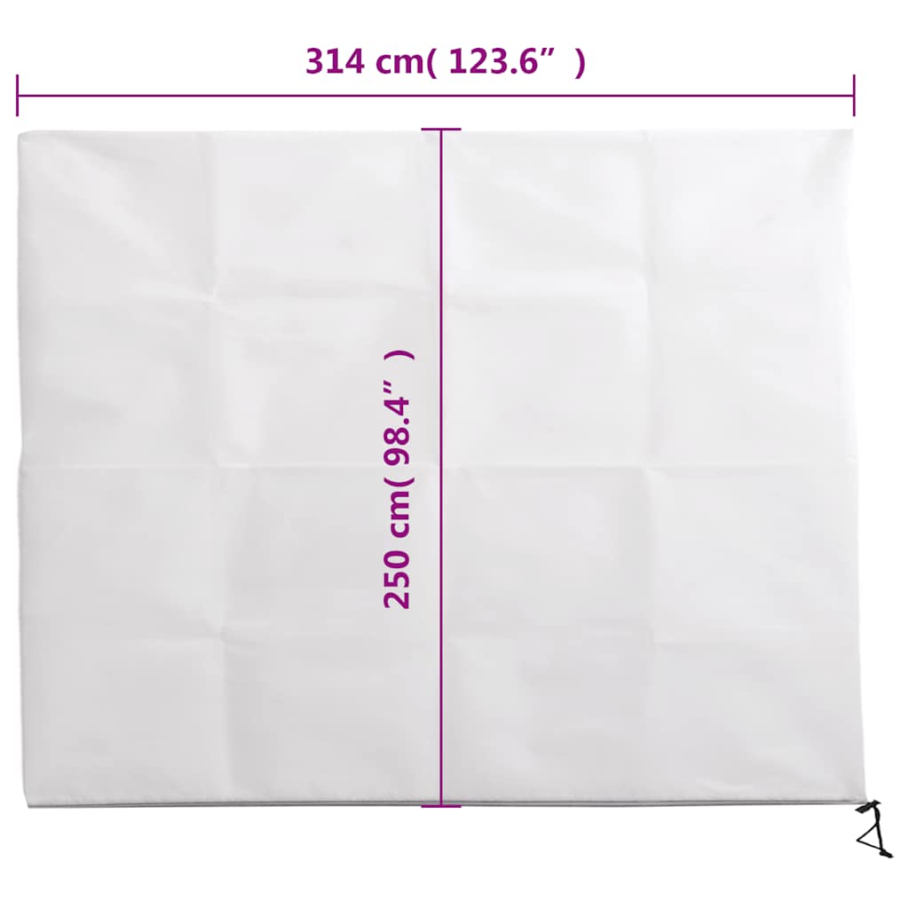 Wintervlies mit Reißverschluss 4 Stk. 70 g/m² 1x1,55 m