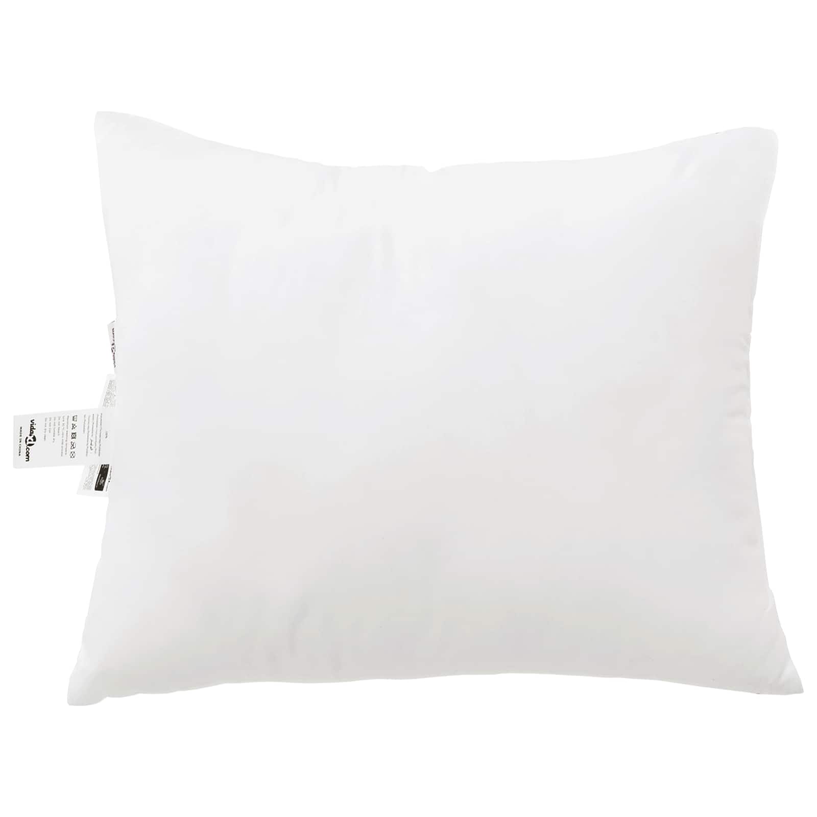 Decke mit Kissen 3 pcs Weiß Mikrofaser und Daunenfedern