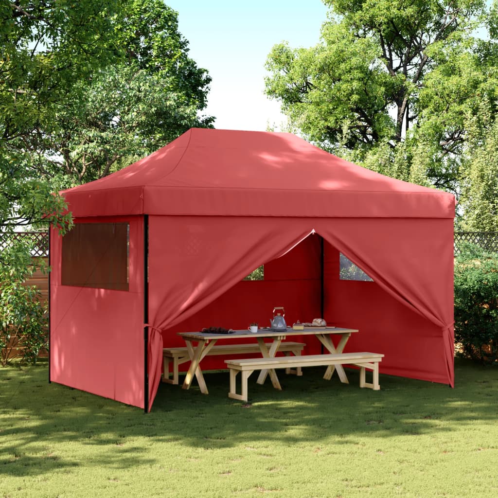 Partyzelt Faltbar Pop-Up Beige 410x279x315 cm