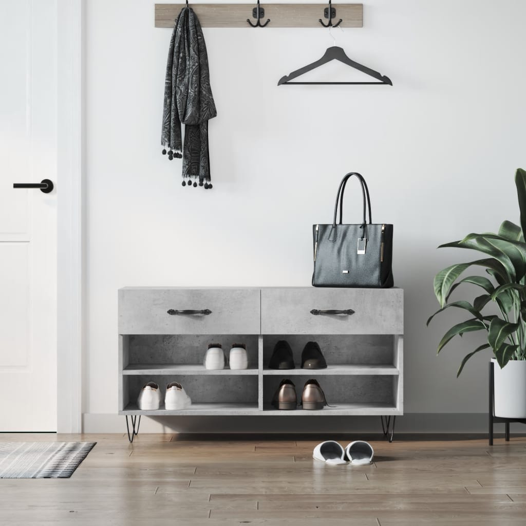 Schuhbank Weiß 102x35x55 cm Holzwerkstoff