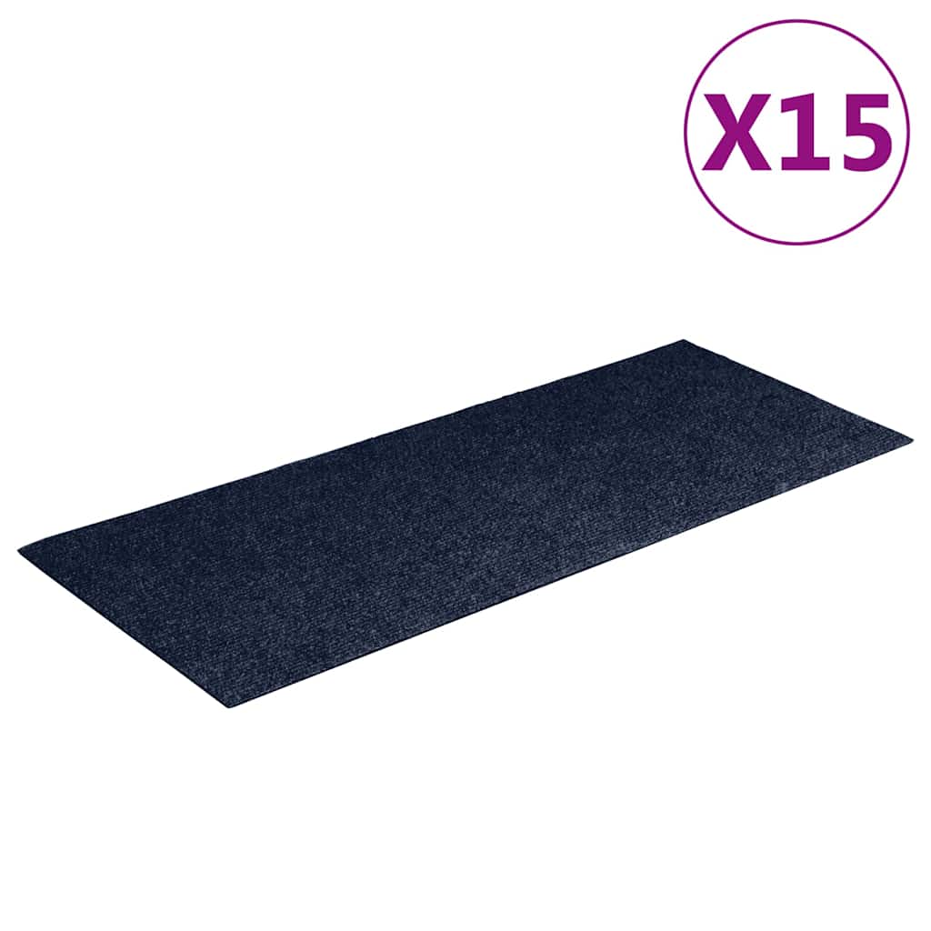 Stufenmatten Selbstklebend 15 Stk. 60x25 cm Hellbraun Rechteckig