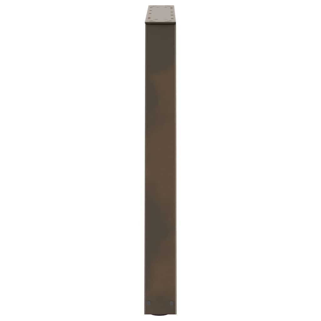 Couchtischbeine V-Form 2 Stück Schwarz 30x(30-31,3) cm Stahl