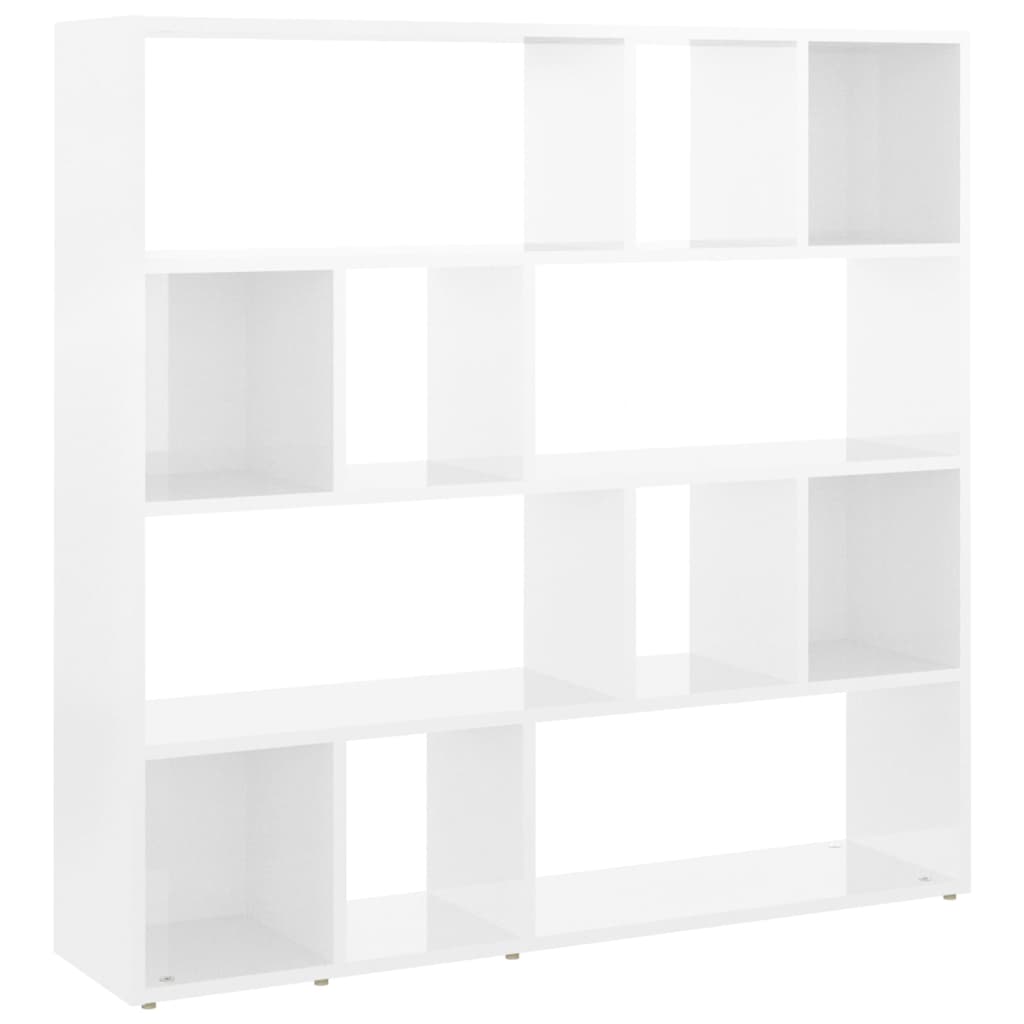 Bücherregal/Raumteiler Weiß 105x24x102 cm