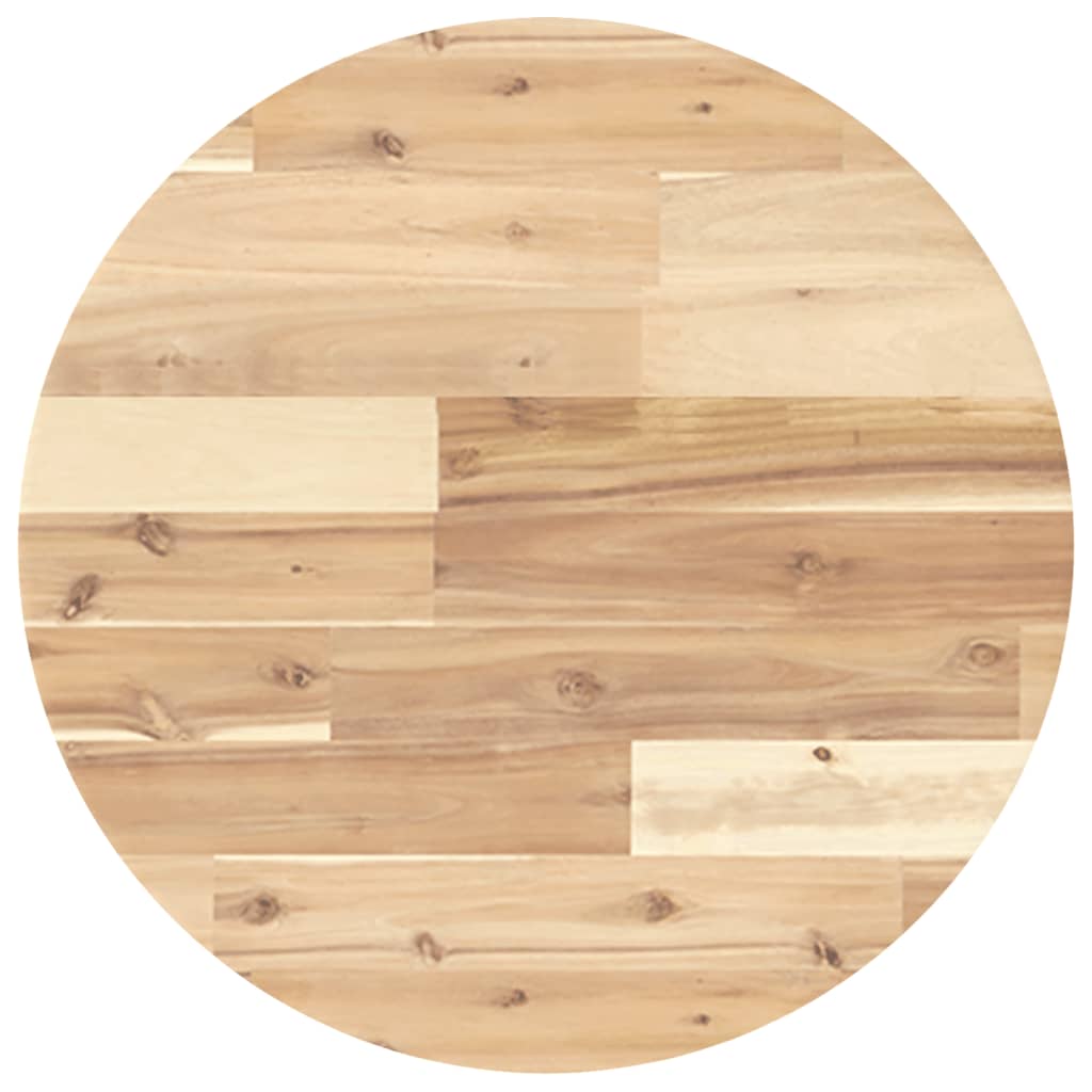 Tischplatte Rund Ø40x2 cm Massivholz Akazie