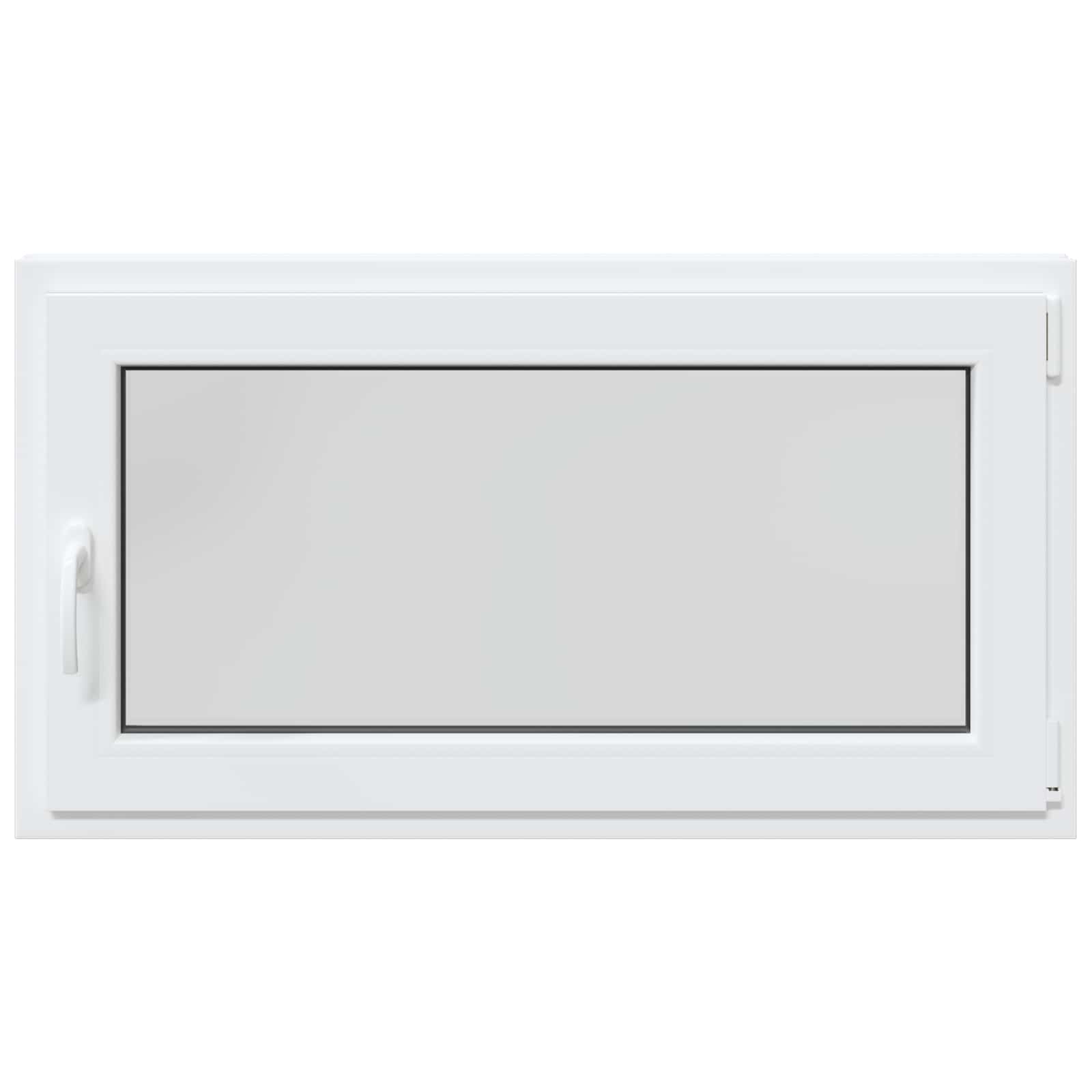 Kellerfenster RISOR 50 x 50 cm PVC und Glas Weiß