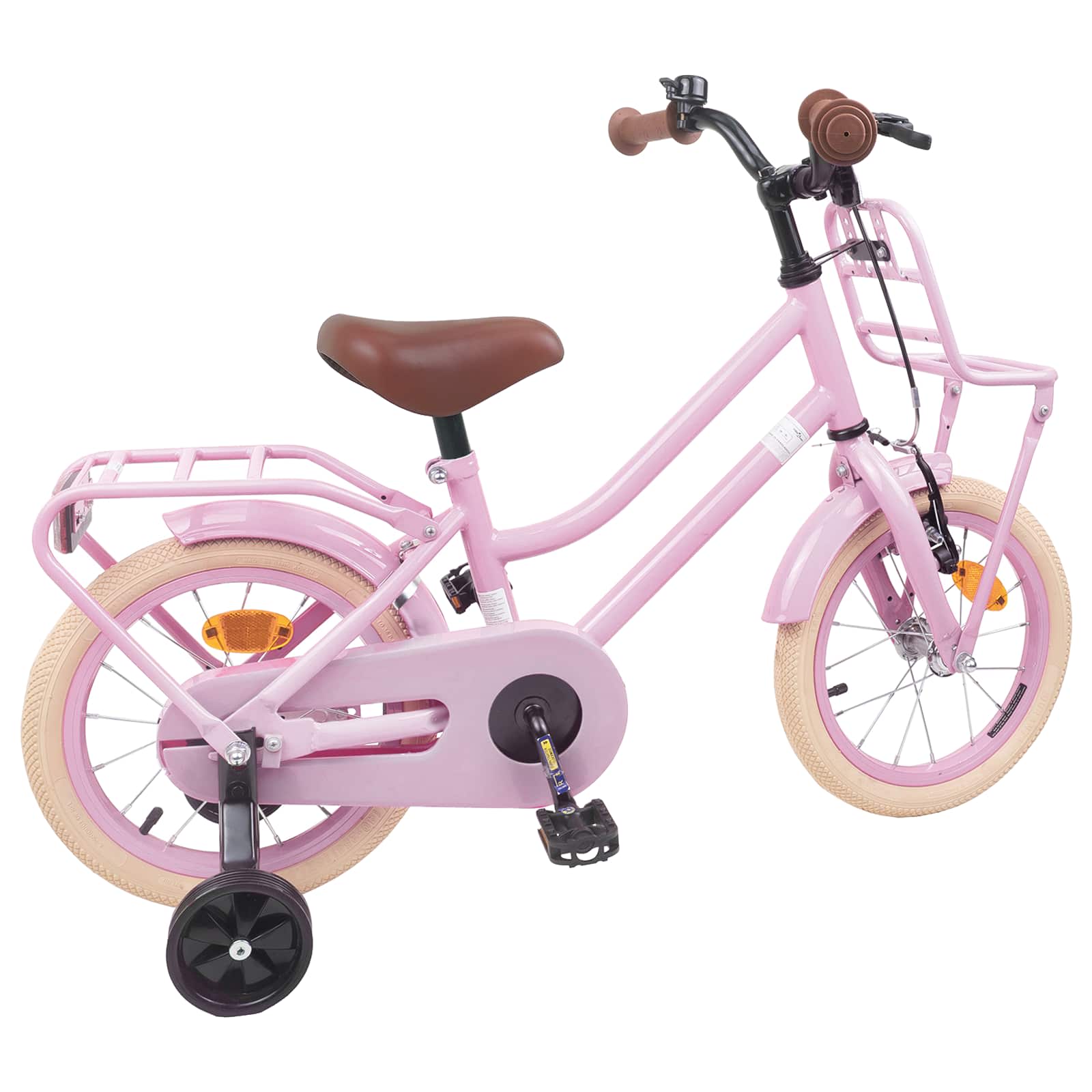 Kinderfahrrad 12 Zoll für 2-4 Jahre alt Hellrosa