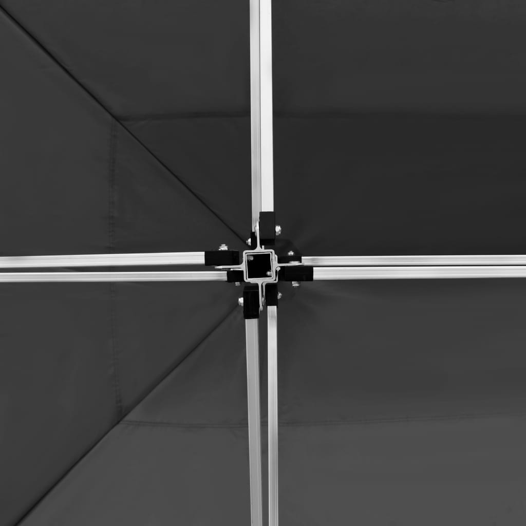 Profi-Partyzelt Faltbar mit Wänden Aluminium 3×3m Weiß