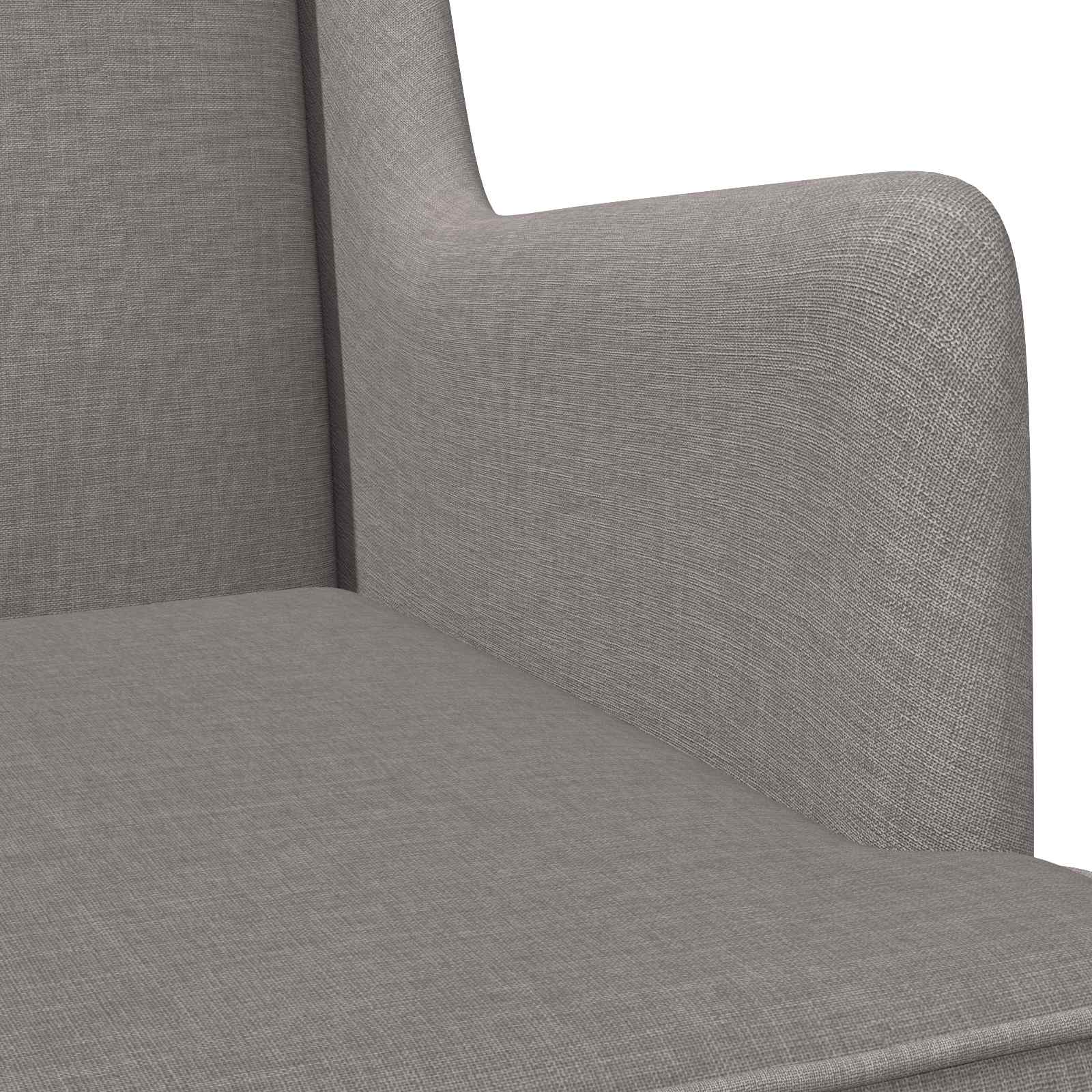 Schaukelstuhl Hellgrau 62 x 80 x 85 cm Stoff