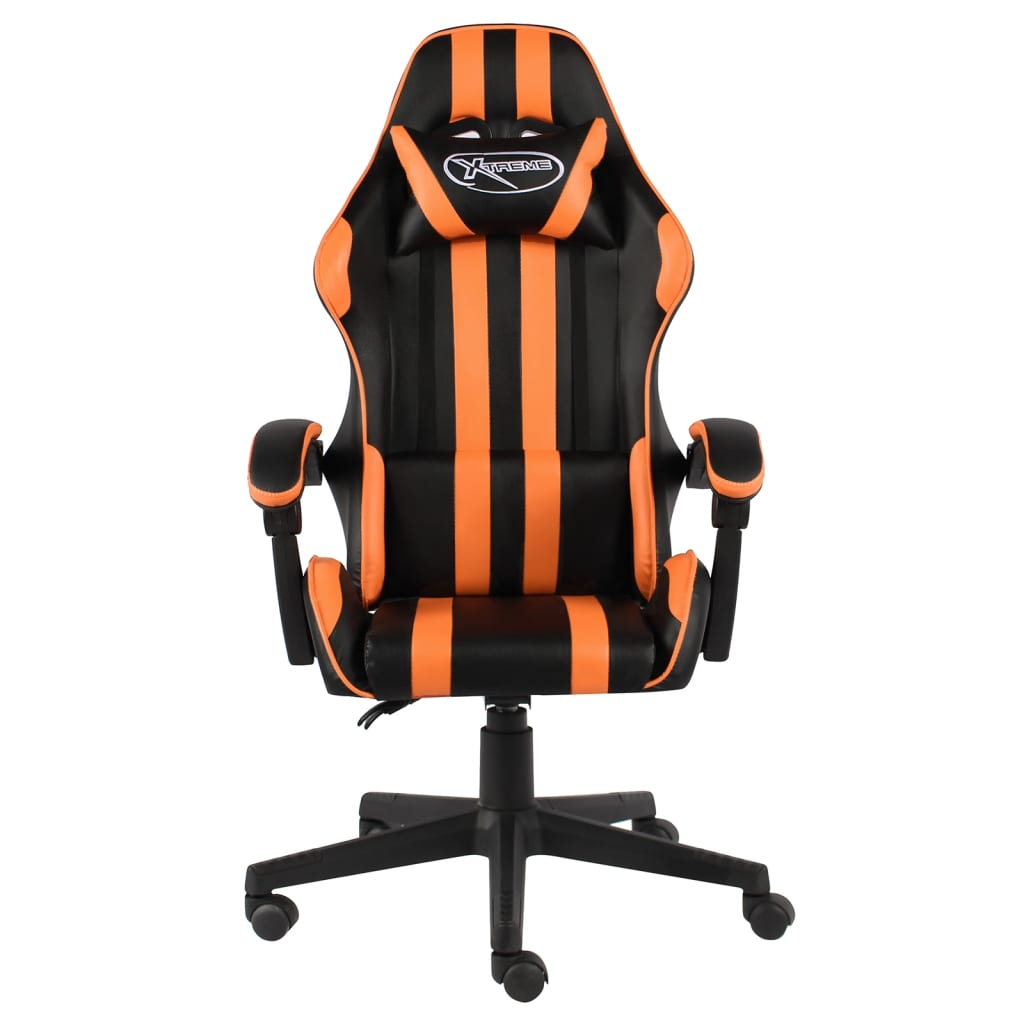 Gaming-Stuhl Schwarz und Blau Kunstleder