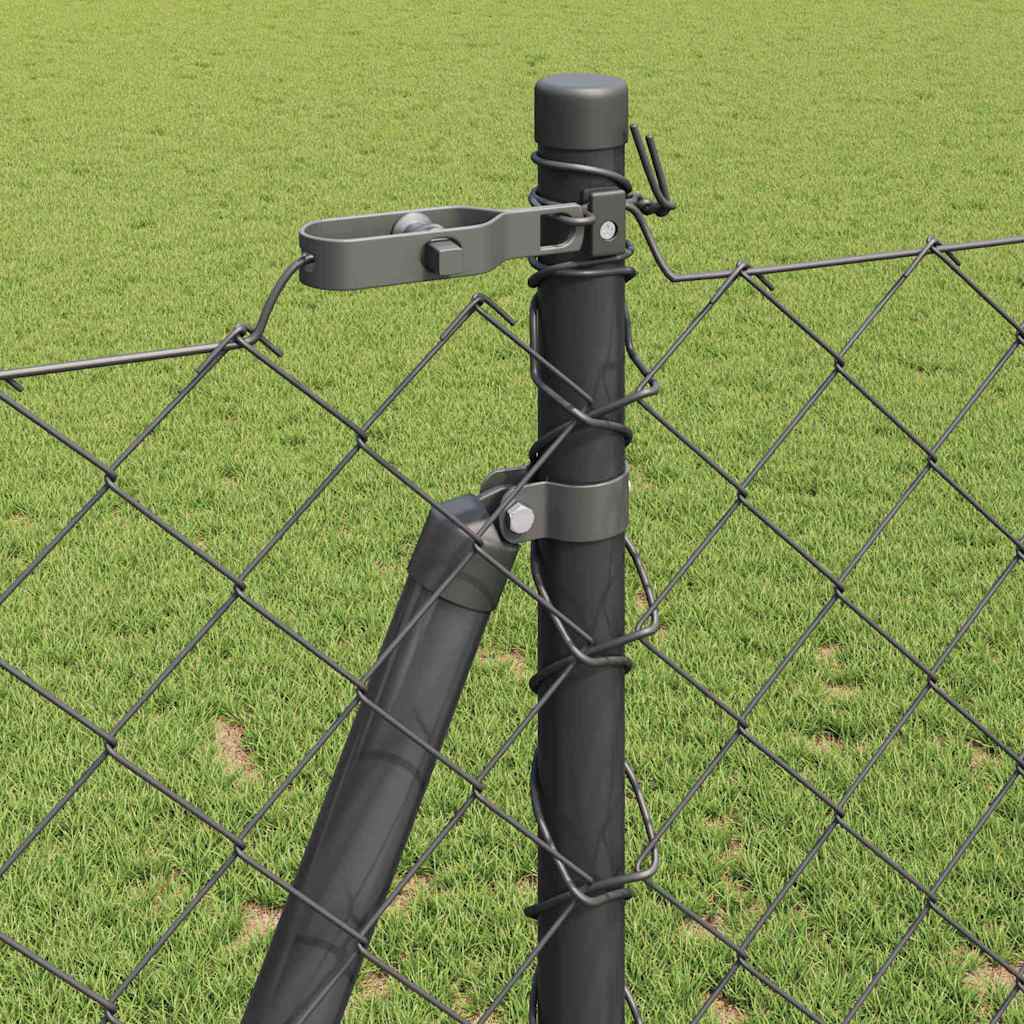 Outdoor Kettenglied-Zaun Erdfixierung 10 x 0,4 m Grün Netz