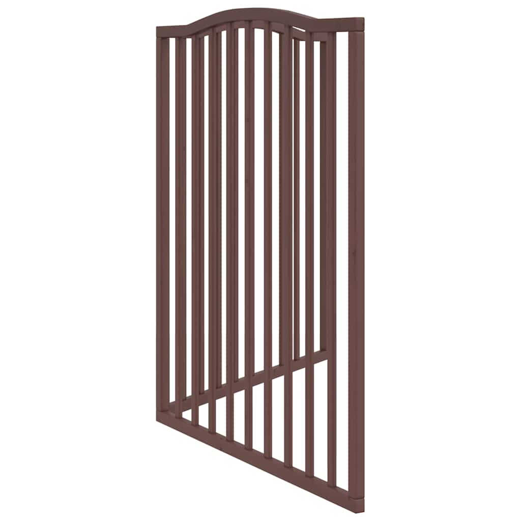 3-tlg. Hundetor Faltbar 150 cm Pappelholz