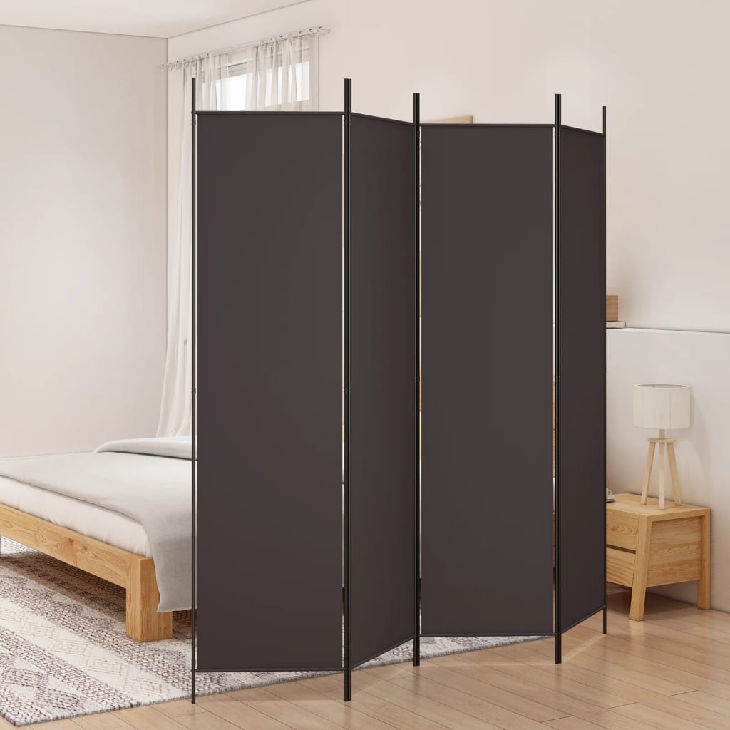 3-tlg. Paravent Schwarz 150x200 cm Stoff