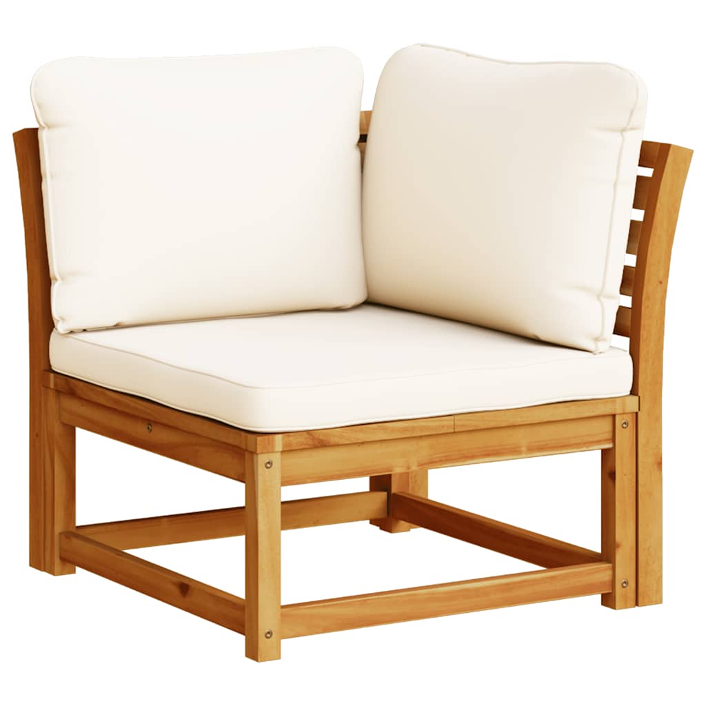 4-tlg. Garten-Lounge-Set mit Kissen Massivholz Akazie
