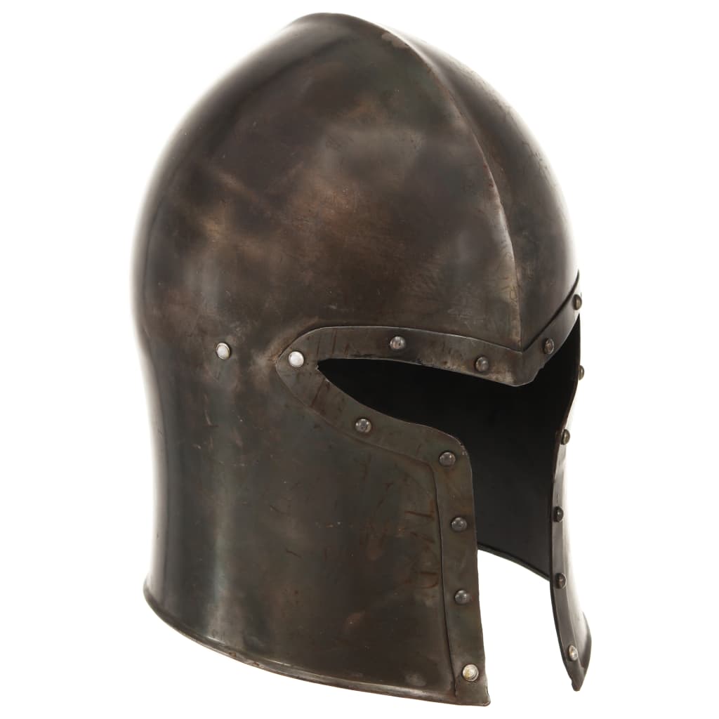 Preußische Pickelhaube Antik Replik für LARP Schwarz Stahl