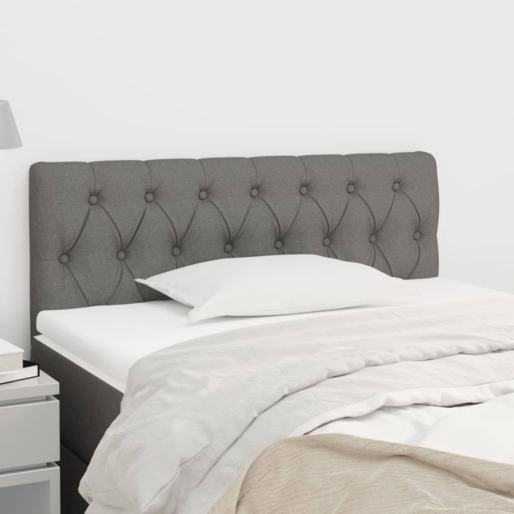 Kopfteil Hellgrau 80x7x118/128 cm Stoff