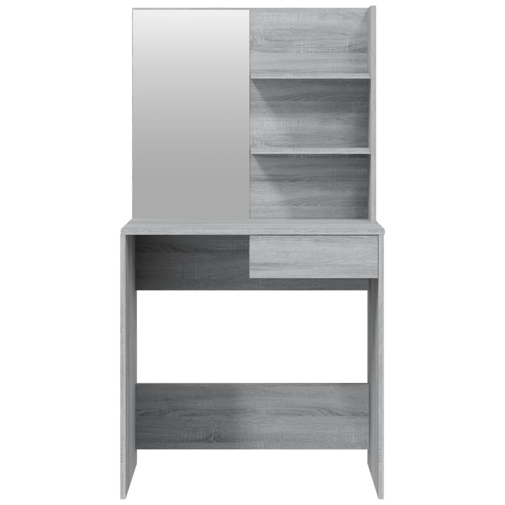 Schminktisch-Set Weiß 74,5x40x141 cm