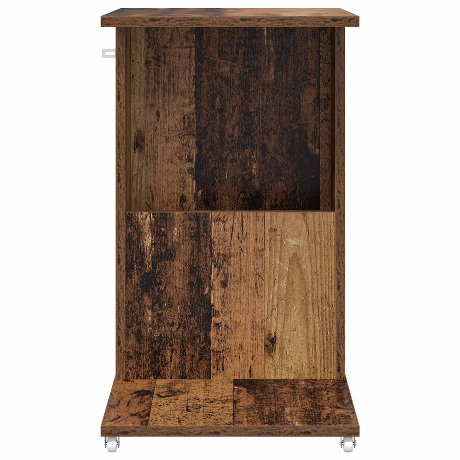 Beistelltisch Mit Rad Weiß 40 x 35 x 60 cm Holzwerkstoff