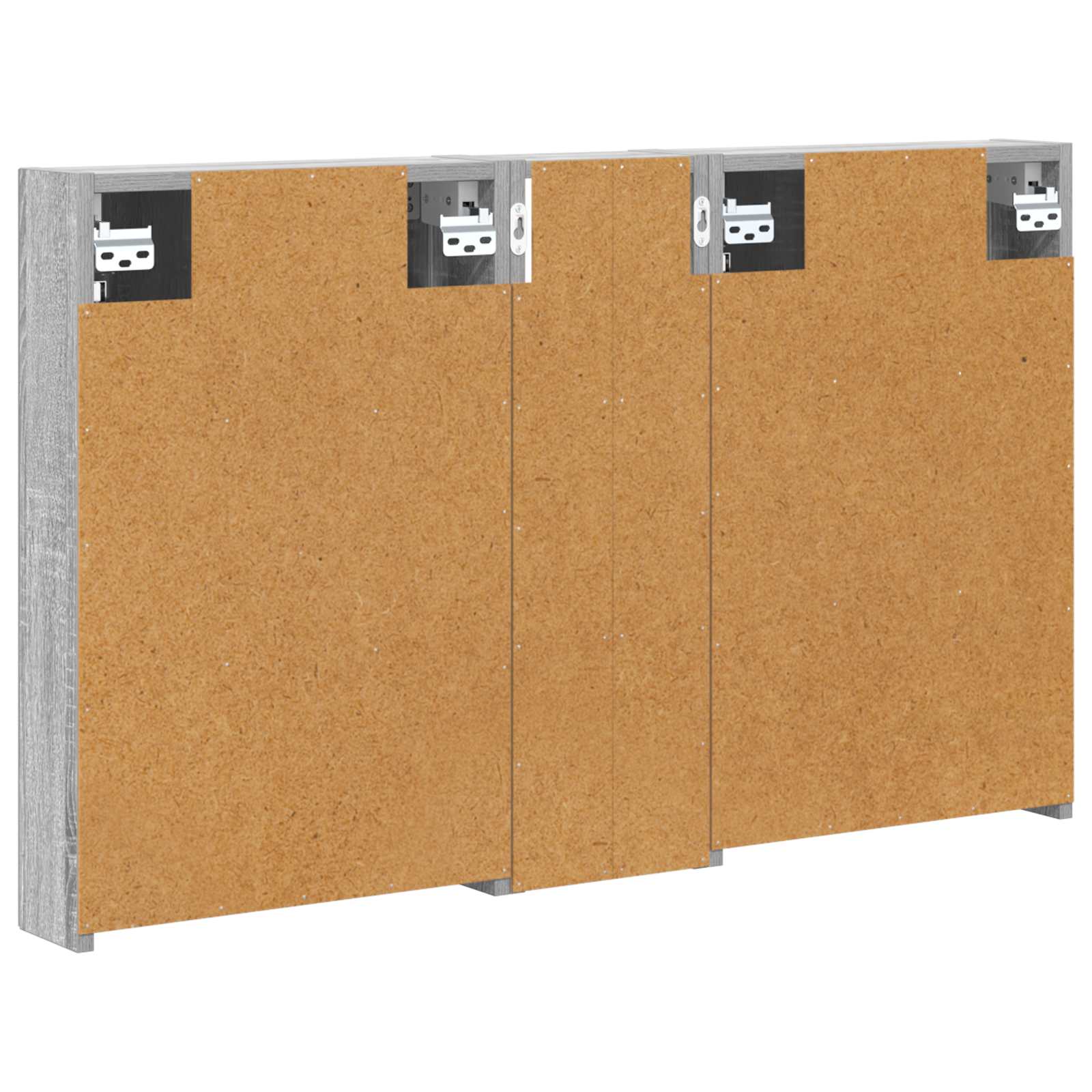Badezimmerschrank-Set 3 pcs 80 x 10,5 x 50 cm Holzwerkstoff