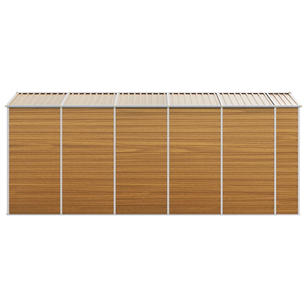 Gerätehaus Grün 191x130x198 cm Verzinkter Stahl