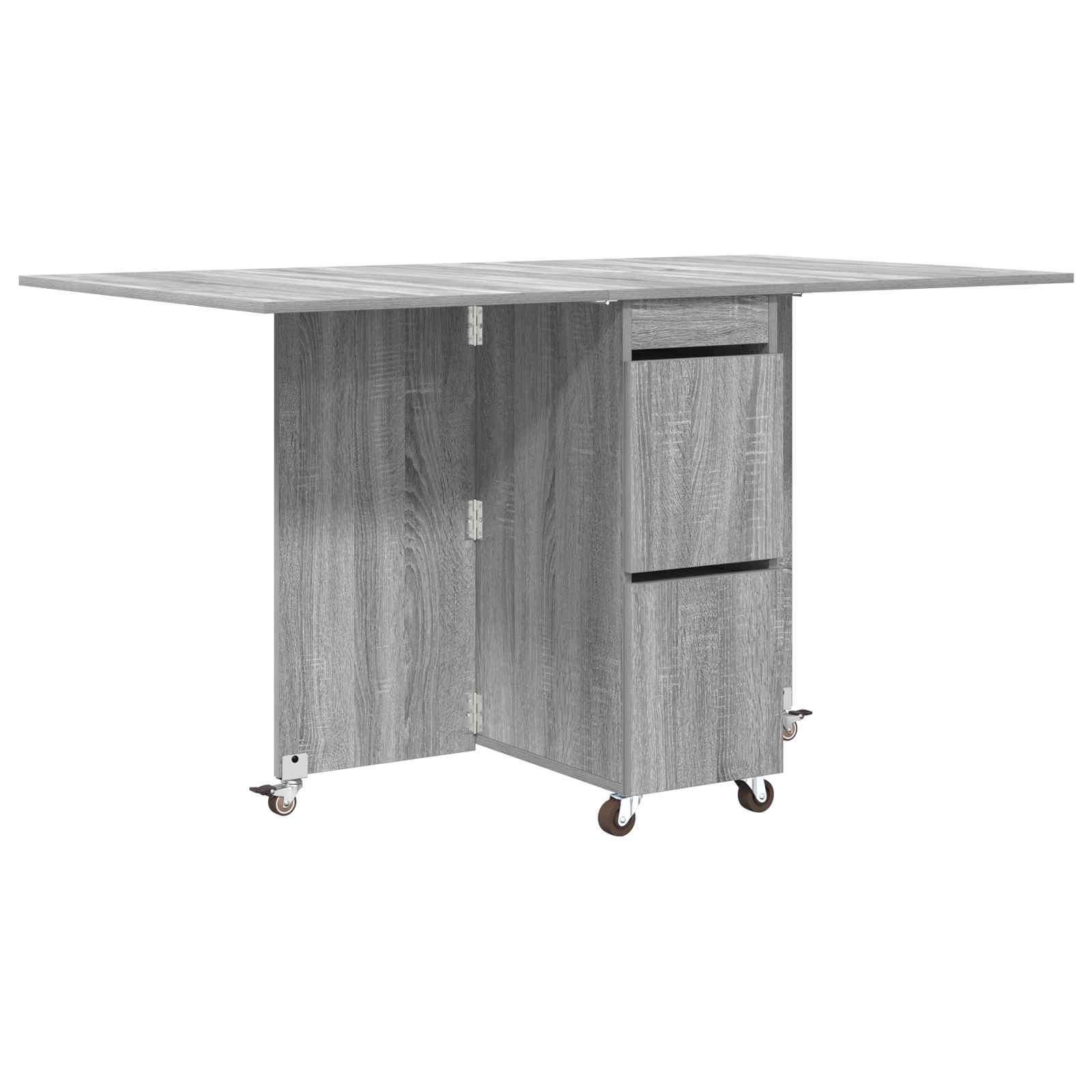 Esstisch 2 pcs 140 x 80 x 77 cm Holzwerkstoff Weiß Rechtwinklig