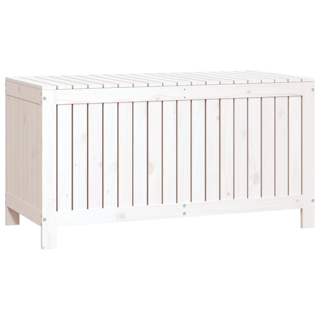 Gartentruhe Grau 76x42,5x54 cm Massivholz Kiefer