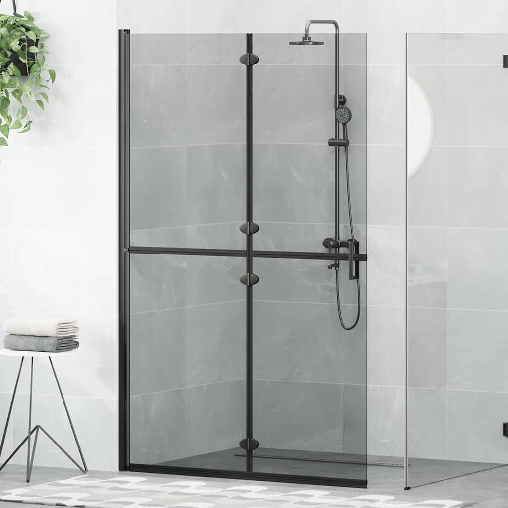 Faltbare begehbare Duschwand Transparentes ESG Glas 70x190 cm