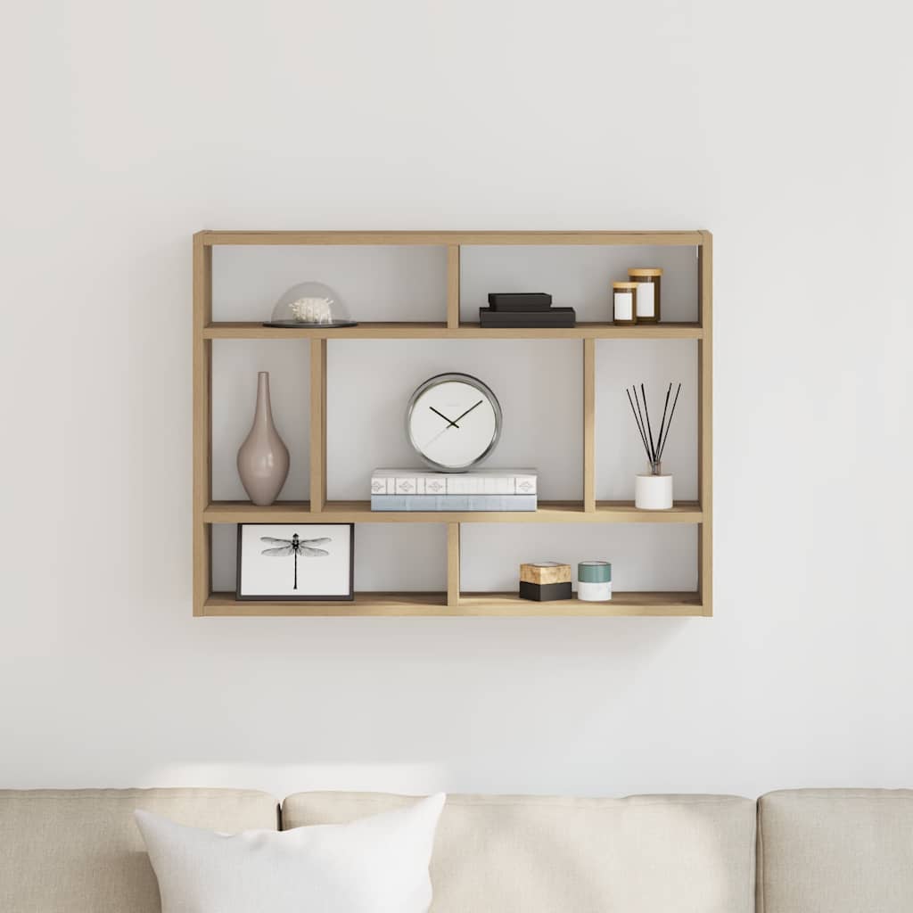 Wandregal Weiß 75x16x55 cm Holzwerkstoff
