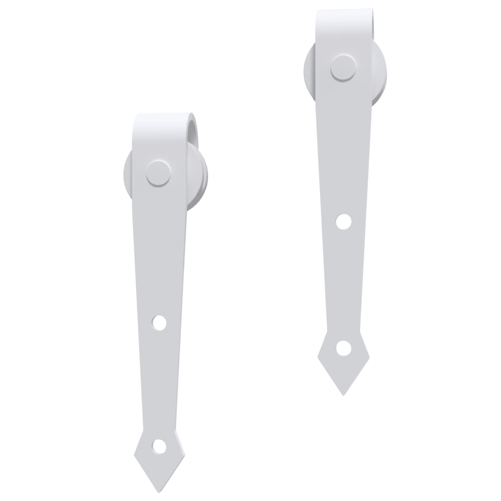 Schiebetürbeschlag-Set 183 cm Stahl Schwarz