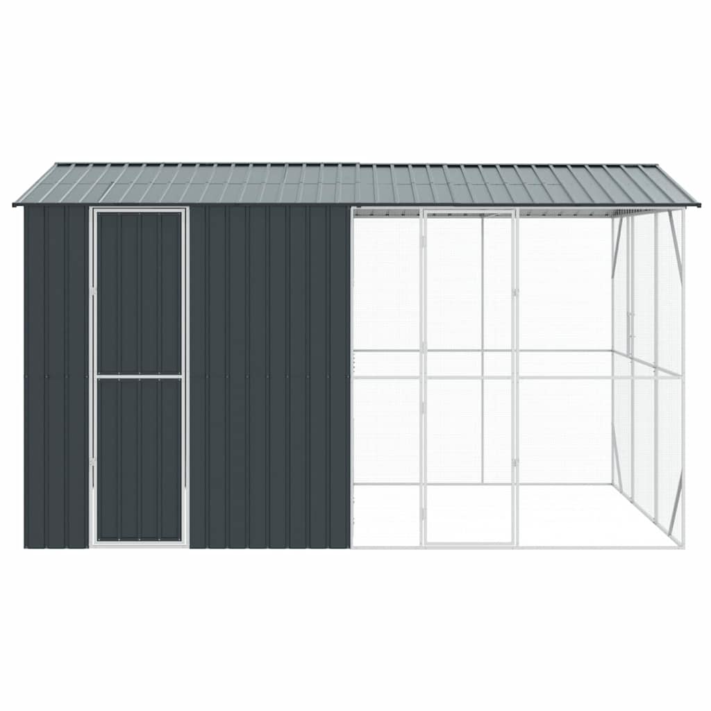 Vogelkäfig Anthrazit 422 x 103 x 142 cm Verzinkter Stahl