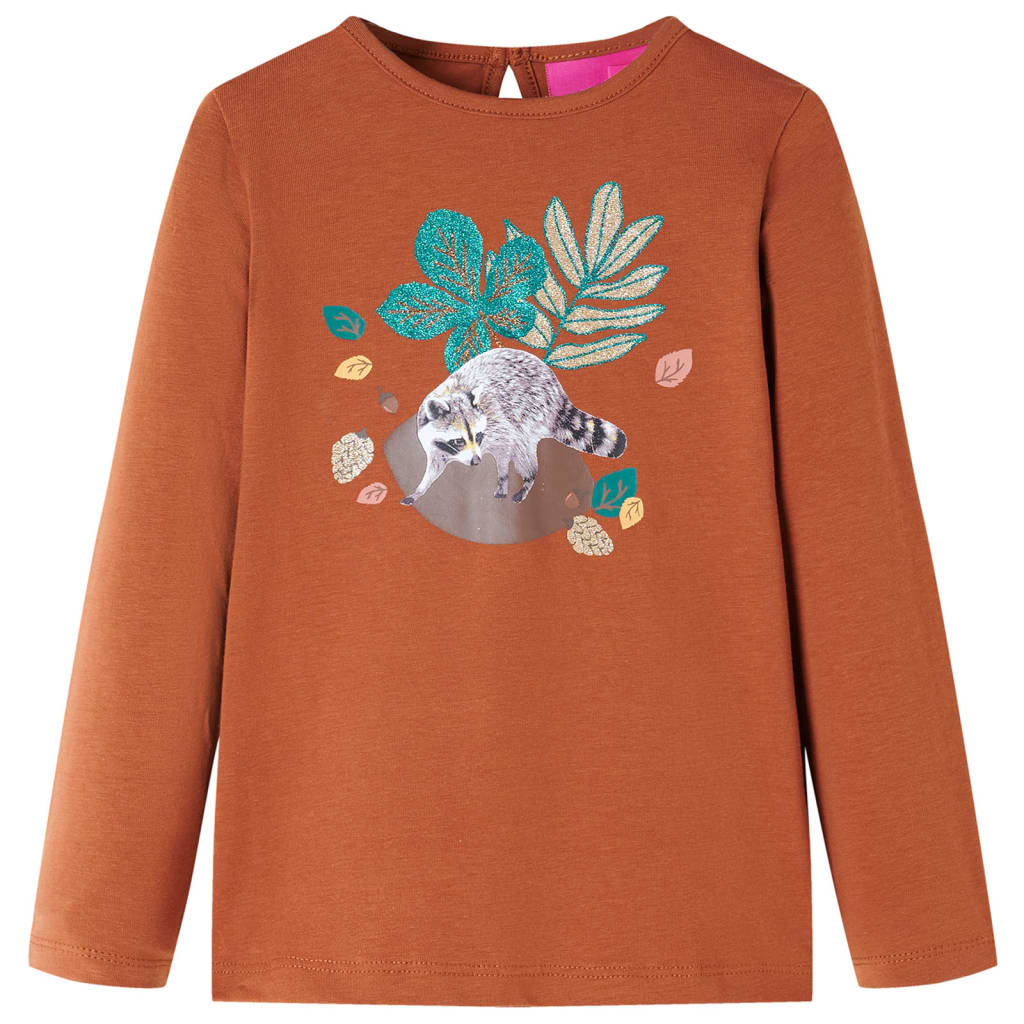 Kinder-Langarmshirt Ocker 140