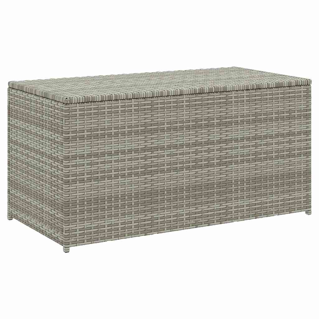 Gartentruhe Schwarz 283L Poly Rattan
