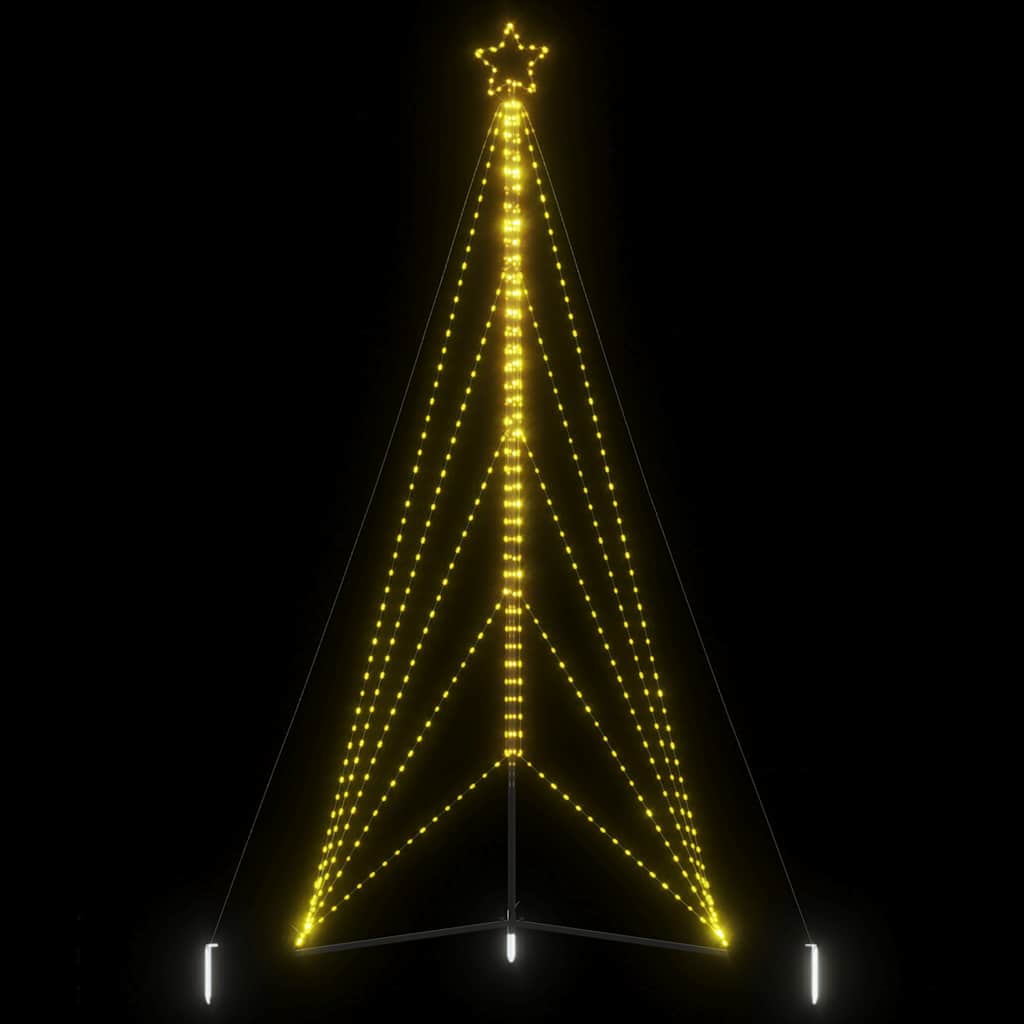LED Weihnachtsbaum 363 LEDs Warmweiß 182 cm