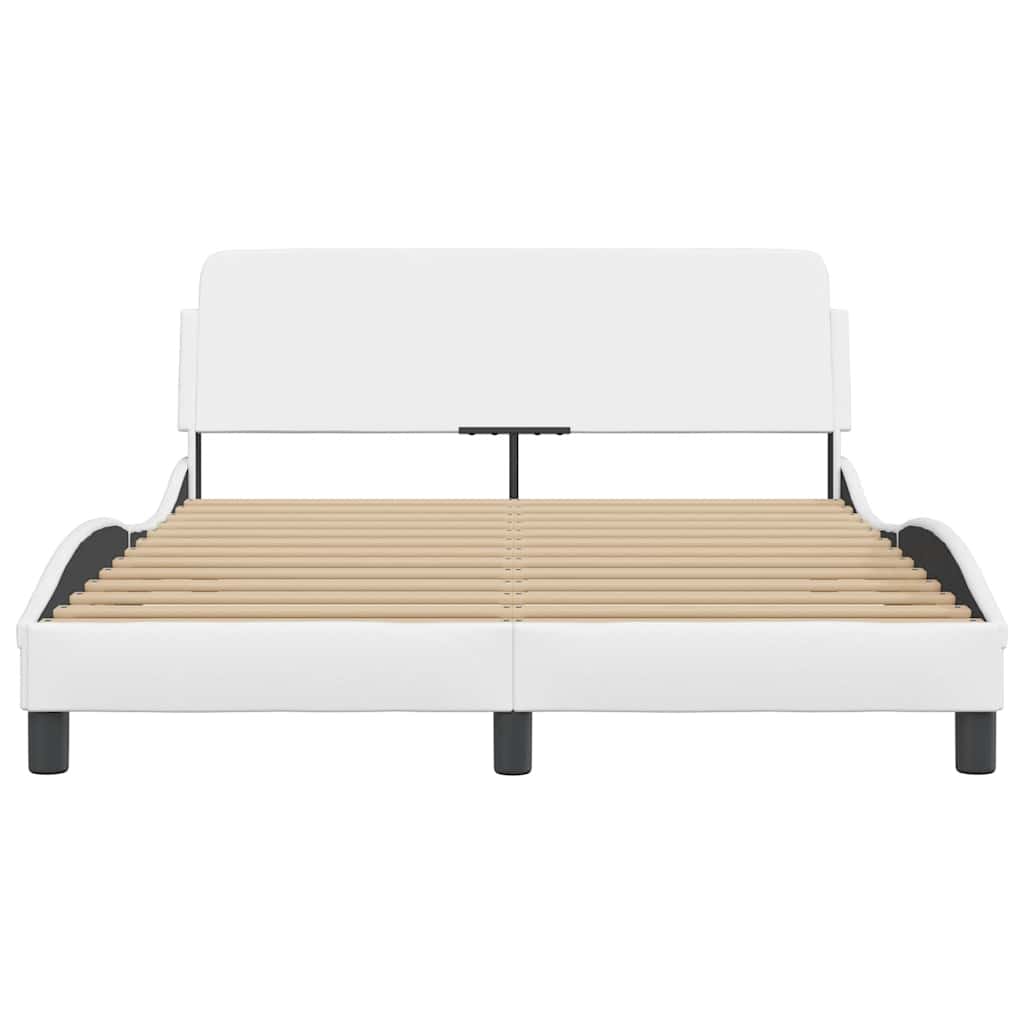 Bettgestell "Dover" Schwarz 80x200 cm Kunstleder