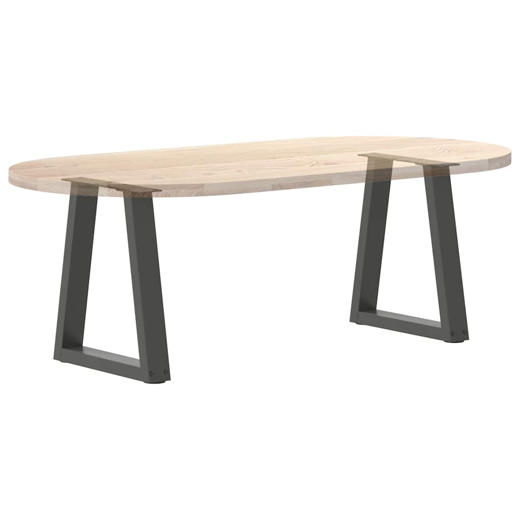 Couchtischbeine V-Form 2 Stück Schwarz 30x(30-31,3) cm Stahl