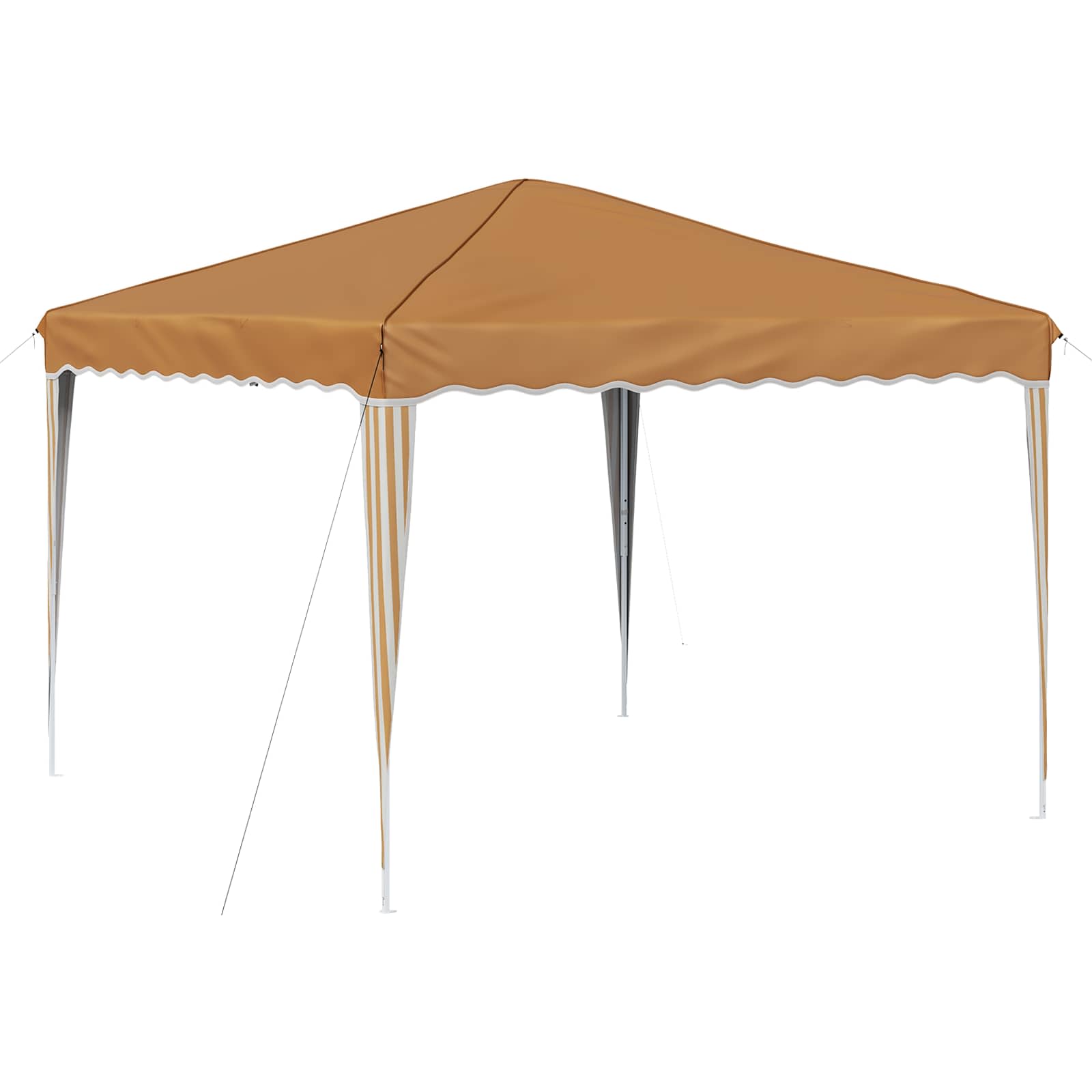 Pop-up Partyzelt 288 x 288 x 245 cm Creme Oxford-Stoff