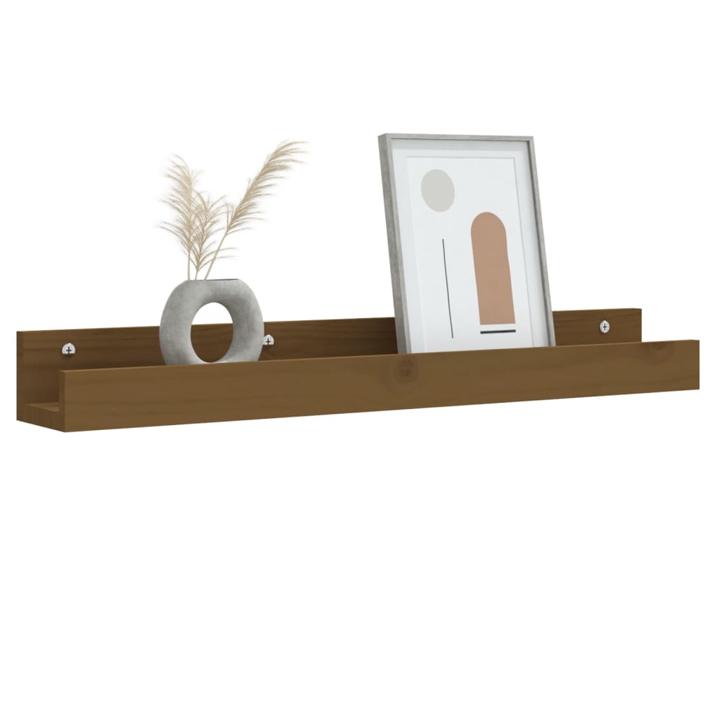 Wandregale 2 Stk. 50x12x9 cm Massivholz Kiefer
