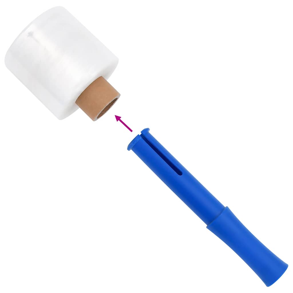 Stretchfolie mit Griff 10 Stk. Transparent 23 μm 50 cm x 150 m