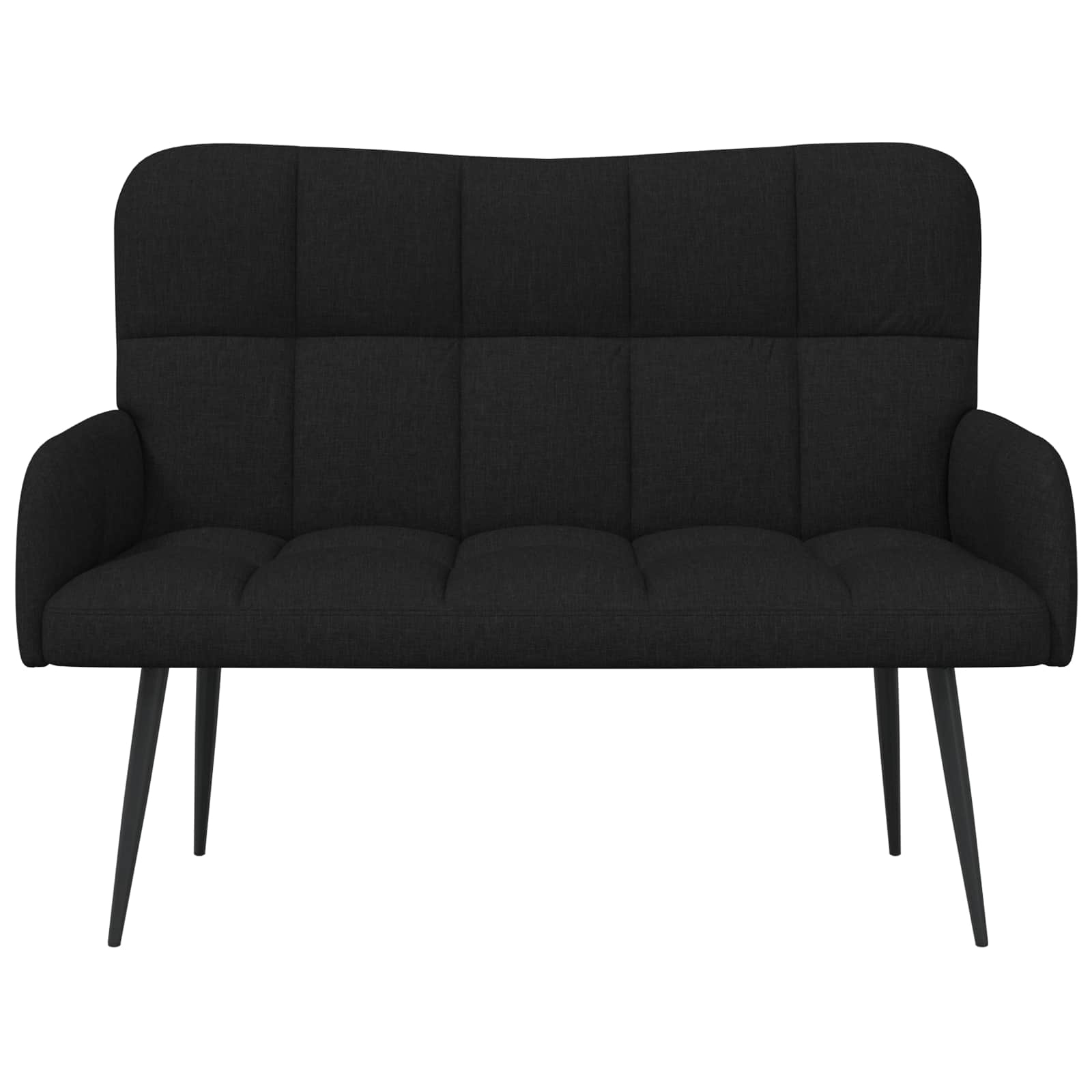 2-Sitzer Sofa Hellgrau 115 x 61 x 87 cm Stoff