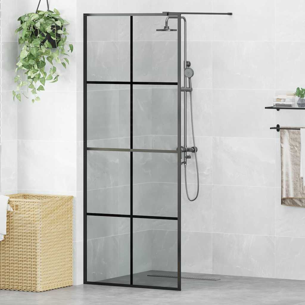 Duschwand für Begehbare Dusche mit Klarem ESG Glas 80x195 cm