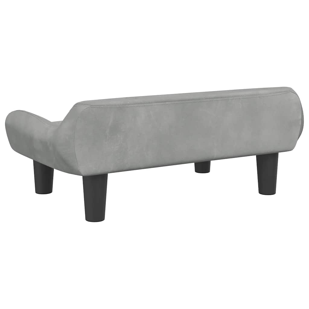 Hundebett Creme 70x40x24 cm Stoff