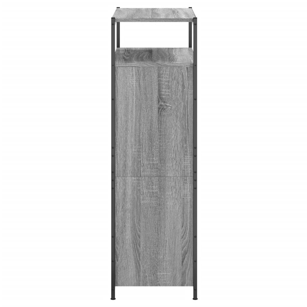 Schuhschrank mit 4 Klappen Sonoma-Eiche 100x34x112 cm