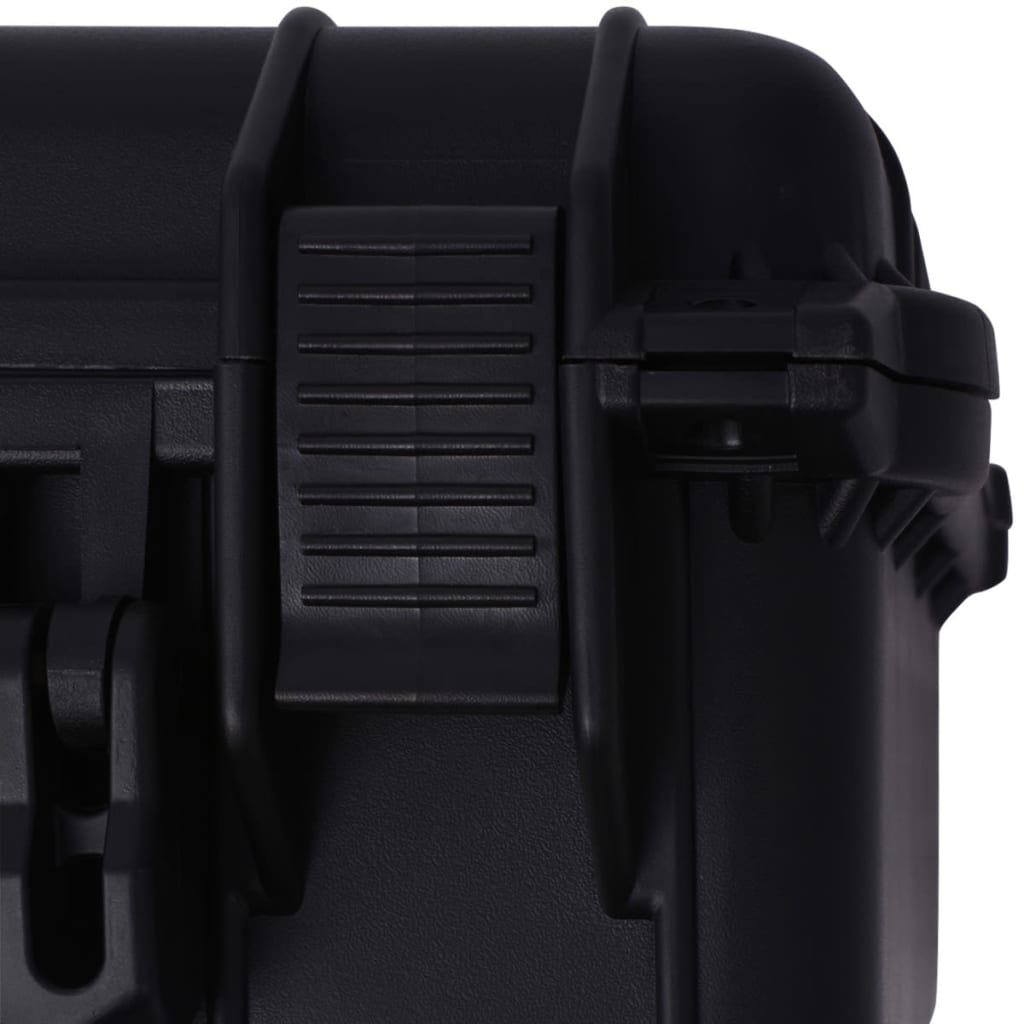 Koffer für Flugreise Tragbar Schwarz 46,5x21,5x17,5 cm PP
