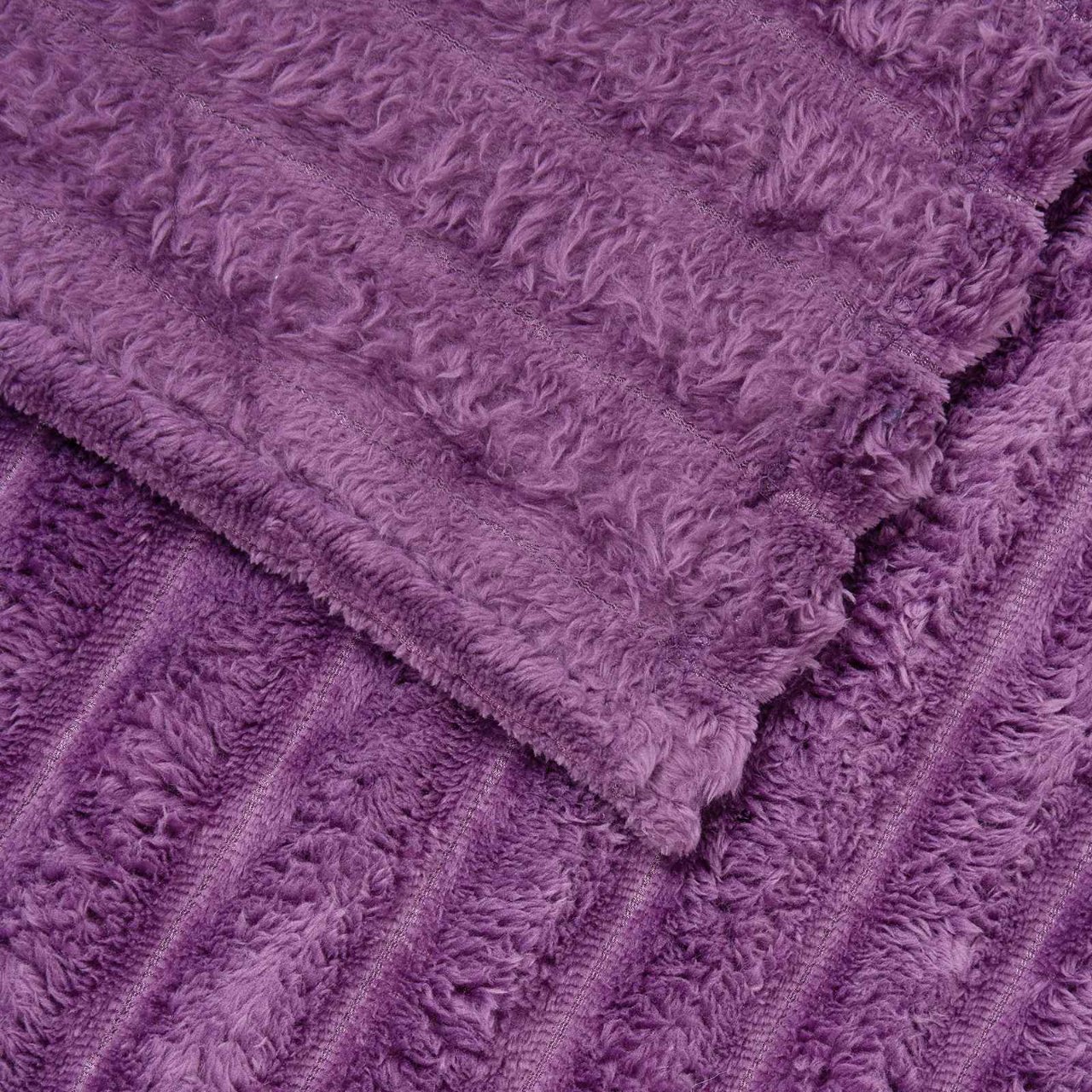 Überwurfdecke Beige 150 x 130 cm Fleece