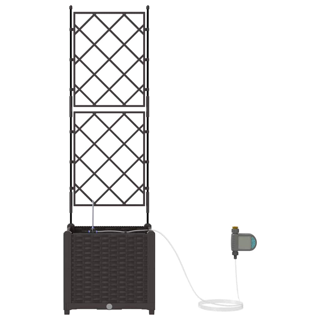 Garten-Pflanzgefäß 4 Stk. Braun 160 x 40 x 22 cm PP