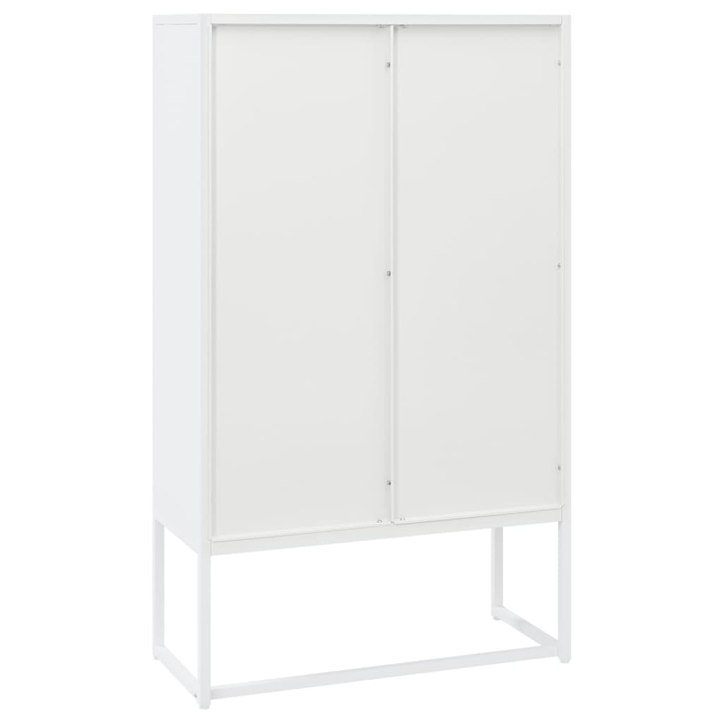 Highboard Schwarz 80x35x135 cm Stahl