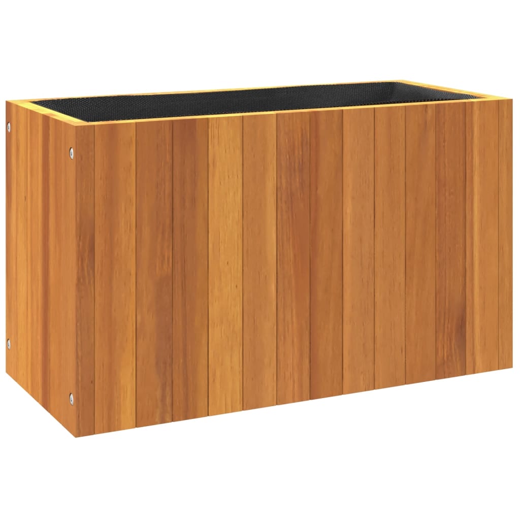 Pflanzkübel 25x25x25 cm Massivholz Akazie