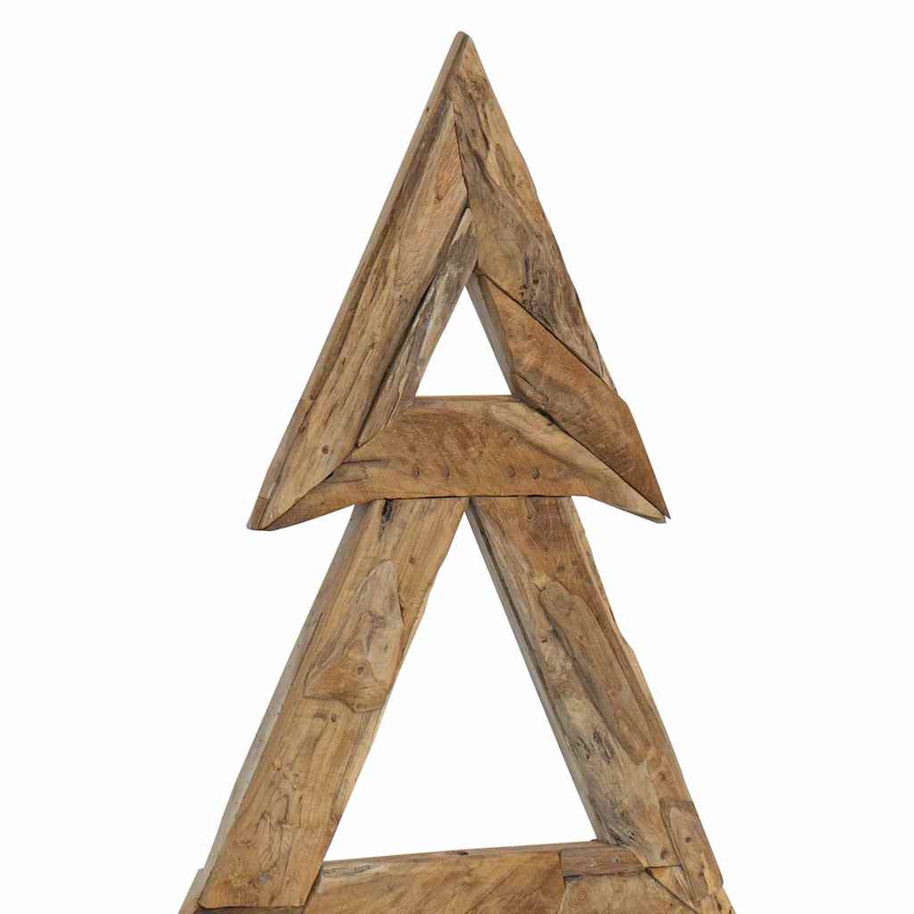Weihnachtsbaum mit Ständer Braun 90 cm Massivholz Teak