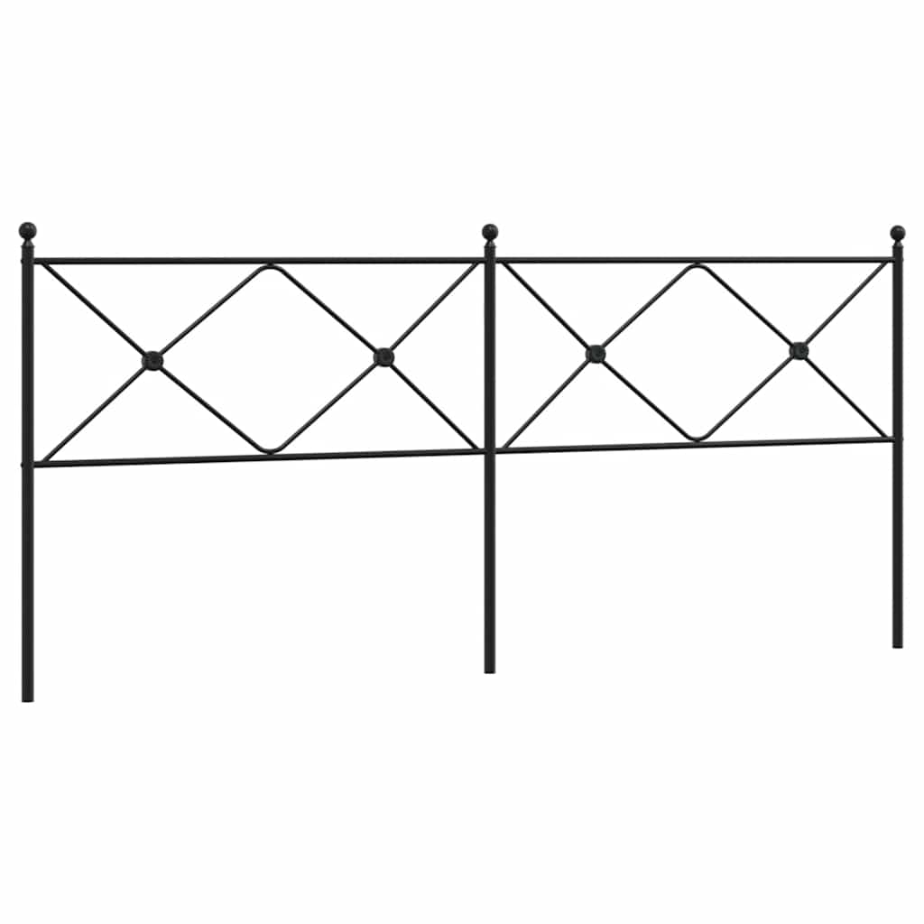 Ersatz-Kopfteil Metall Schwarz 75 cm