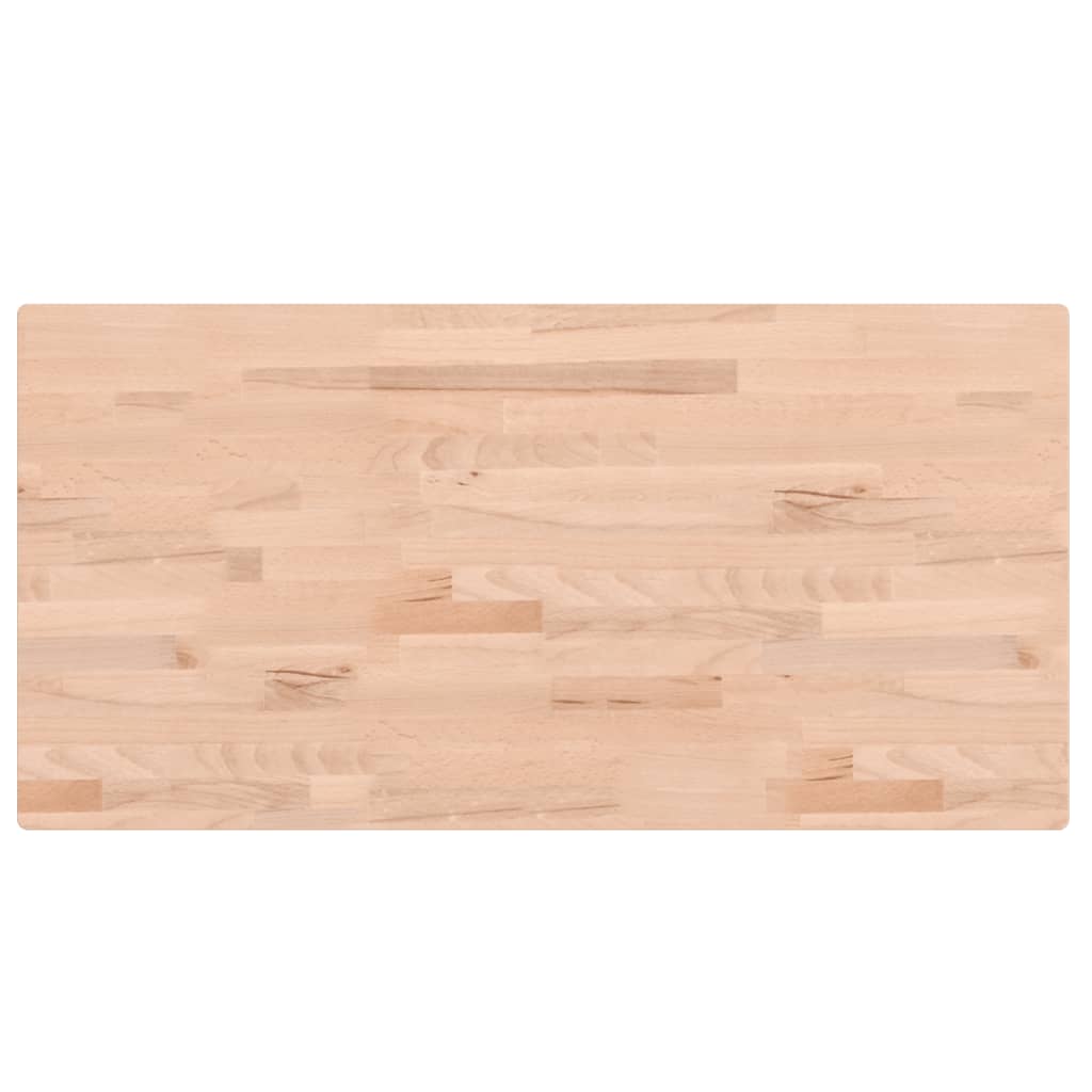 Tischplatte 80x40x1,5 cm Rechteckig Massivholz Buche