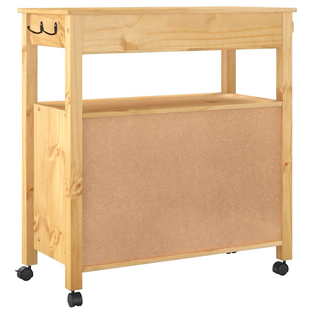 Küchenwagen MONZA 60x40x88,5 cm Massivholz Kiefer